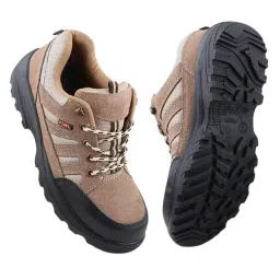 Fuel Steel Toe Safety Shoes Low Ankle Single Density PU Sole Beige, Torpedo Size UK 9-image-11
