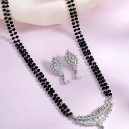 Peora Silver Collar Drop Sets for Women-image-64