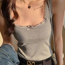Outzidr Women Shoulder Straps Ribbed Tank Top-image-45
