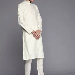 Manyavar Men Self Design Kurta with Pyjamas-picture-56