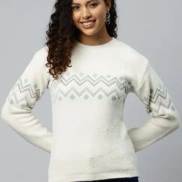 One Femme Light blue Wool Regular fitSweaters 1-picture-9
