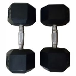 HackerX 2 Pieces Round Fixed Weight Dumbbells - 5Kg Each-58