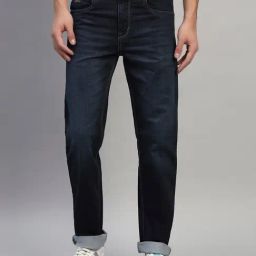 Cantabil Blue Regular Fit Solid Jeans-image-64