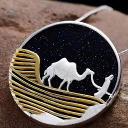 Rihi by P.C. Chandra Jewellers 92.5 Sterling Silver Arabian Knights Pendant for Women & Girls-image-48