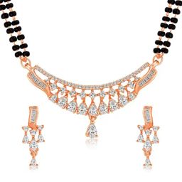 Peora Rose Collar Gold Drop Sets for Women-14