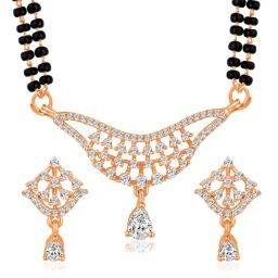 Peora Rose Collar Gold Drop Sets for Women-16