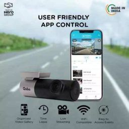 Qubo 2MP Full HD 1080p Black Dash Camera Pro with Wide Angle View, G-Sensor & WiFi image 3