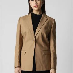 Van Heusen Brown Regular Fit Blazer-image-12