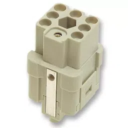 Harting Heavy Duty Connector Inserts / Modules HOUSING, CRIMP, RECEPTACLE, 7+E WAY, 09 12 007 3101-29