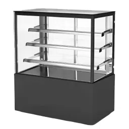 Elanpro Stainless Steel Refrigerated Cake Showcase with Flat Glass and Base + 3 Shelves, EDC 902F3-image-68