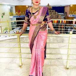 KALINI Floral Zari Pure Silk Kanjeevaram Saree-image-83