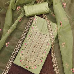 KALINI Embroidered Unstitched Dress Material-image-33