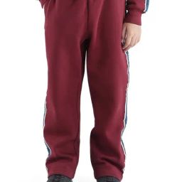 Rare Ones Boys Maroon Cotton Blend Applique Trackpants-image-101