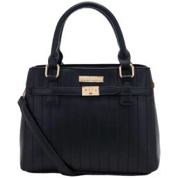 Giordano Black Quilted Medium Satchel-30