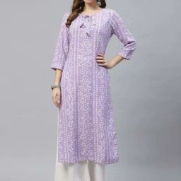 Piroh Lavender Bandhani Kurta-picture-28