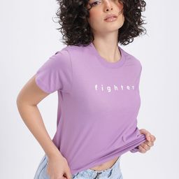 glitchez Fight Song Typography Printed T-shirt-image-44