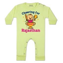 arvesa Cheering For Rajasthan Printed Baby Rompers-picture-18