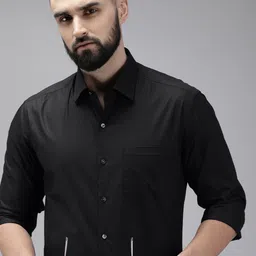 Arrow Manhattan Slim Fit Textured Pure Cotton Formal Shirt-picture-35