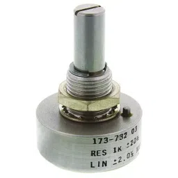 Vishay Panel Mount Rotary Potentiometer 1 W Power 1 kΩ Resistance Turret Terminal, 157B102MX9001-39