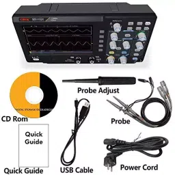 amiciSense Oscilloscope 2 Channel 110 MHz Bandwidth 1GS Sampling Rate 17.78 cm (7 inch) LCD Display image 5