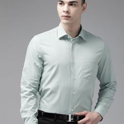 Blackberrys Men Slim Fit Pure Cotton Striped Formal Shirt-picture-33