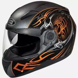 Studds Gun Grey Large (580 mm) Full Face Helmet, Shifter D2 Decor-image-86