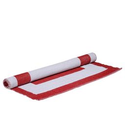 ROMEE Red & White Patterned Dhurrie image 5