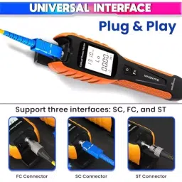 amiciSense Optical Fiber Meter 800~1700 Nm Rechargeable Wave Tester with Inbuilt LED Flashlight image 4