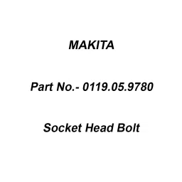 Makita Socket Head Bolt Size M5x12 for RBC411, Part No 0119.05.9780-39