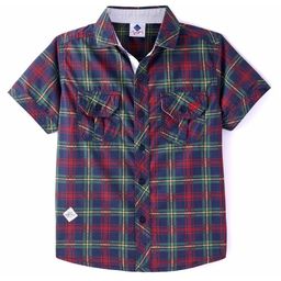 TONYBOY Boys Premium Tartan Checks Opaque Checked Casual Shirt-image-35