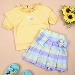 V-Mart Girls Round Neck Top with Skirt-image-80