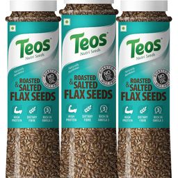Teos Roasted And Salted Flax Seed Pack of 3 -390 gms-23