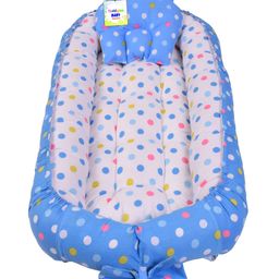 Toddylon Baby Bedding for New Born Luxury Mattress with Pillow  Blue-13