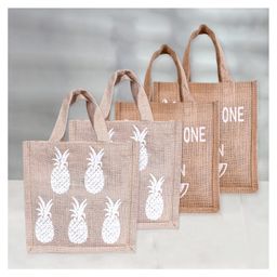 Kuber Industries Lunch Bag  Jute Carry Bag  Lunch Handbag  Lunch Bags for office  Reusable Lunch Bag with Handle  Tiffin Carry Hand Bag  Small  Pack of 4  Multi-image-82