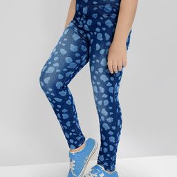 Naughty Ninos Cotton Abstract Printed Mild Washed Jeans - Dark Blue-image-9