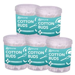 Assure Cotton Buds, Jar 100 Sticks Pack of 5-21