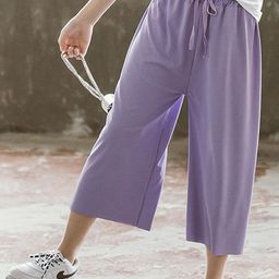 LULU & SKY Girls Low-Rise Culottes Trousers-picture-1