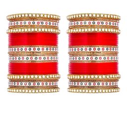 jtraditional Set Of 56 Zircon Studded Bangle-image-86