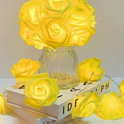 Decorcity Rose Flower String Ceiling Lamp-32