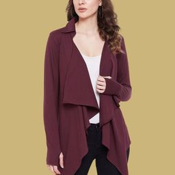 Hypernation Cotton Open Front Shrug-40