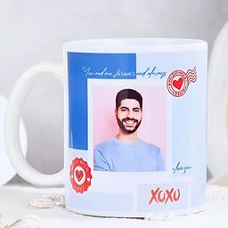 fnp Blue & Red Printed Ceramic Glossy Mugs Set of Cups and Mugs-2