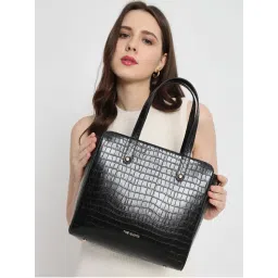 THE GUSTO Mini Beyond Plus Croco Black with Zipper-picture-9