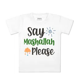 Arvesa Kids Typography Printed Cotton T-shirt-picture-29