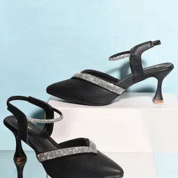 Looper Embellished Party Kitten Pumps-image-29