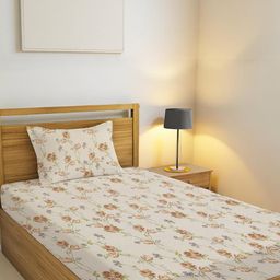 IVAZA Cream Floral 200 Microfiber Single-image-75