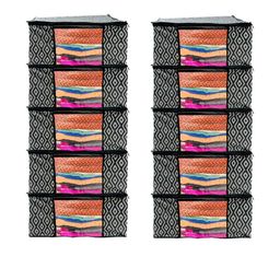 AMAK INC Black Fabric Multi-Utility Wardrobe Organisers-picture-13