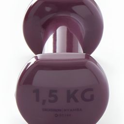 Domyos By Decathlon Set Of 2 Hexagonal Fixed Weight Dumbbells - 1.5 Kg Each image 5