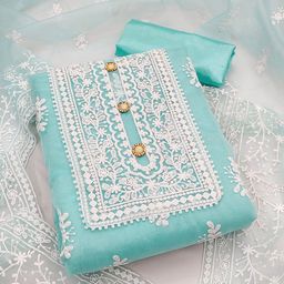 Maroosh Embroidered Organza Unstitched Dress Material-image-20