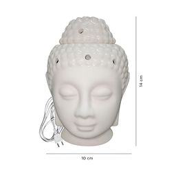 PEEPALCOMM 2-Pcs White Textured Buddha Aroma Oil Diffuser 10ml Each image 5
