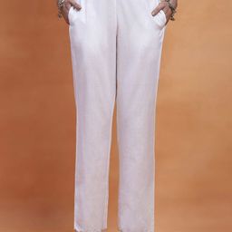 House of Chikankari Women Relaxed Straight Fit Trousers-image-45